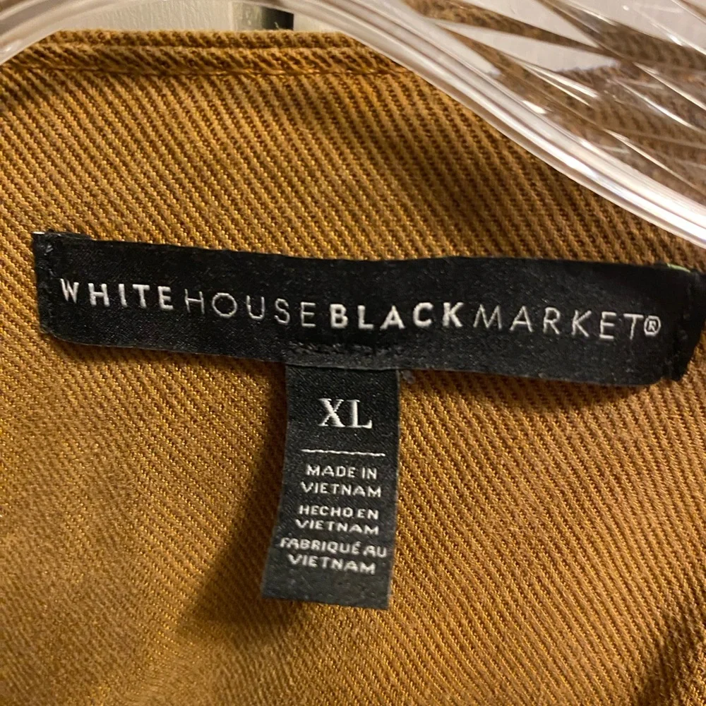 White House Black Market Tan Utility Jacket - Picture 3 of 12